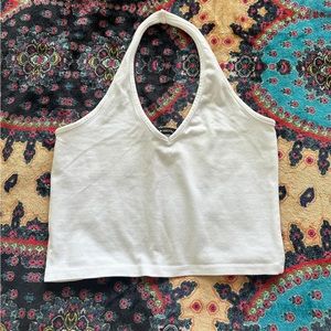 White brandy Melville halter tank top